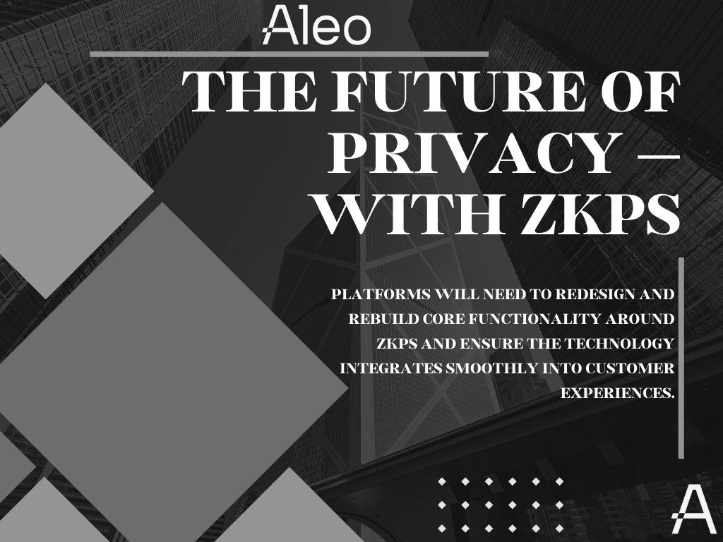 The Future of Privacy — with ZKPs✨

1/7🌐
@AleoHQ #Aleo