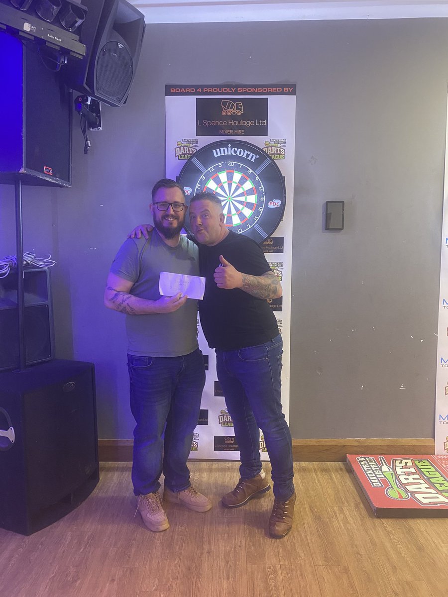 davdarts180's tweet photo. Daventry easter open.

What a great day. Literally thank you for all the turn out, support and everything from everyone 

Winners on the day were:

Main comp: Darren Williamson
Plate: Kyran Johnson

Runners up were: 

Main: Andy Tee
Plate: Callum Wallace https://t.co/9wVBw6zHGG