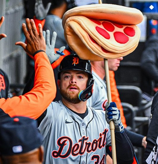 Tigers pre-pizza stick in 2024: 0-0

Tigers post-pizza stick in 2024: 3-0

Men lie, women lie, but the pizza stick numbers do not