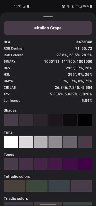 I found a purple looking color in my eye called Italian Grape. 💜💜💜💜 https://t.co/I2vs6zmYT6<a href="/tag/newprofilepic"class="tags"><span>#newprofilepic</span></a>