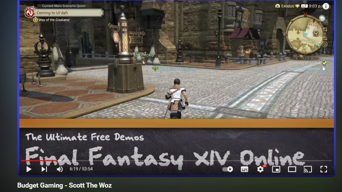 Why did @ScottTheWoz  make his user name on Final Fantasy XIV online 'Thomas TheTrain'

I'm not complaining I'm just confused.
