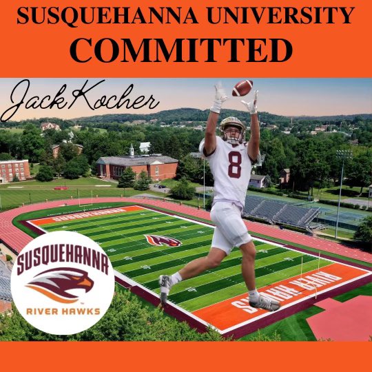 I am extremely excited to announce my commitment to play football at Susquehanna University. Thank you to my coaches, teammates, and especially my family for their unwavering support throughout this entire process. Go river hawks! @ZephyrsFootball @SUCoachPerk @FollowTheRuless