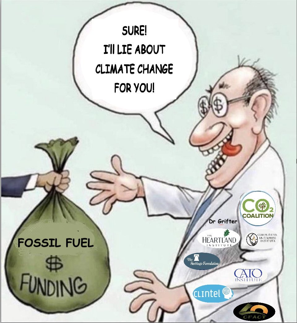 Follow the money! (behind climate change denial) #ClimateBrawl #ClimateDenialScam #ClimateCrisis