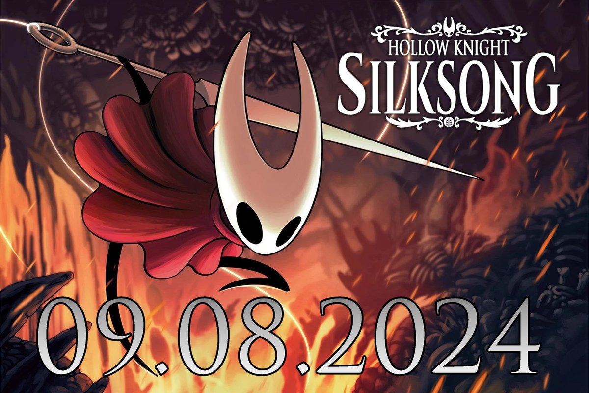 Hollow Knight: Silksong releases on 09.08.2024 

Available on PC, PS5, PS4, Xbox Series X|S and Nintendo Switch.
