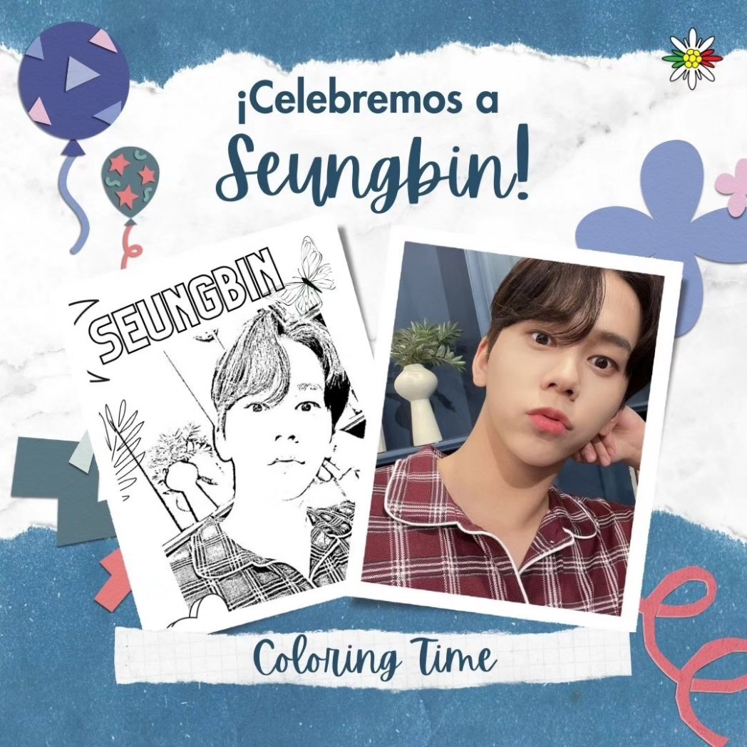 🎂 Edelweiss 🎂

En pocos días será el cumpleaños de nuestro querido Seungbin 🥳 vamos a celebrarlo.

Te compartimos el archivo del dibujo para que lo puedas descargar y colorear con la técnica que tu quieras 😊

Link 👇🏻
drive.google.com/file/d/1BgrZkM…