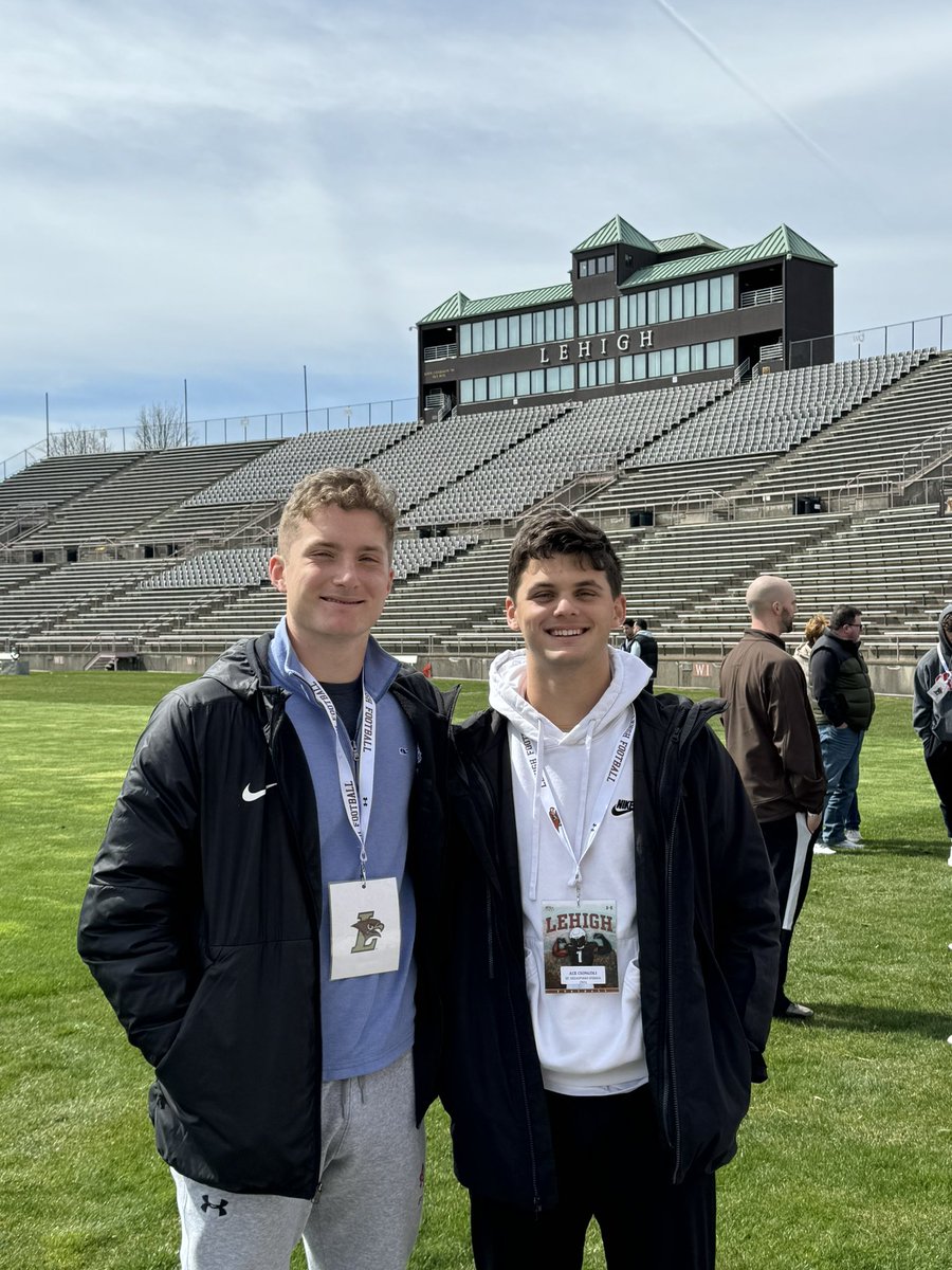 It was great seeing @LehighFootball yesterday! Awesome energy and compete at practice! @CoachRichNagy @CoachDanHunt @LU_CoachMac @coach_cahill