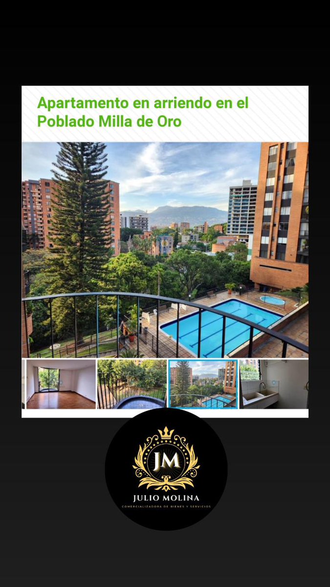 apartamento ubicado en la milla de oro, a pocos metros de la avenida el poblado, cerca a San Fernando plaza, C.C. Oviedo y Santa Fe, cuenta con 80 M2, 2 alcobas, 2 baños, , parqueadero. El edificio con seguridad 24 horas.