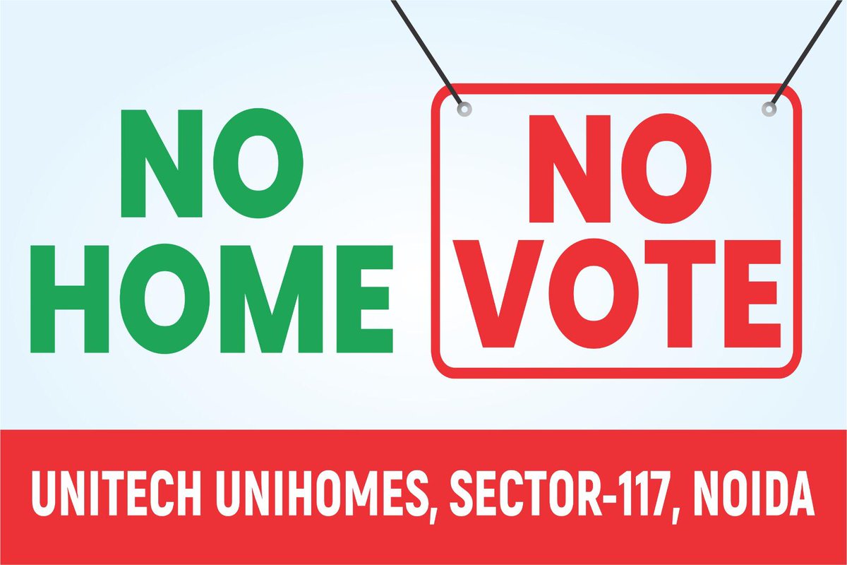 #NoHomeNoVote only NOTA For many years matter is in courte and unable to give decisions and instructions in favor of residents. Neither Noida Authority nor SDM or DM visited to discuss and resolve issues. (3/5) <a href="/ECISVEEP/">Election Commission of India</a> <a href="/myogiadityanath/">Yogi Adityanath</a> <a href="/aajtak/">AajTak</a>