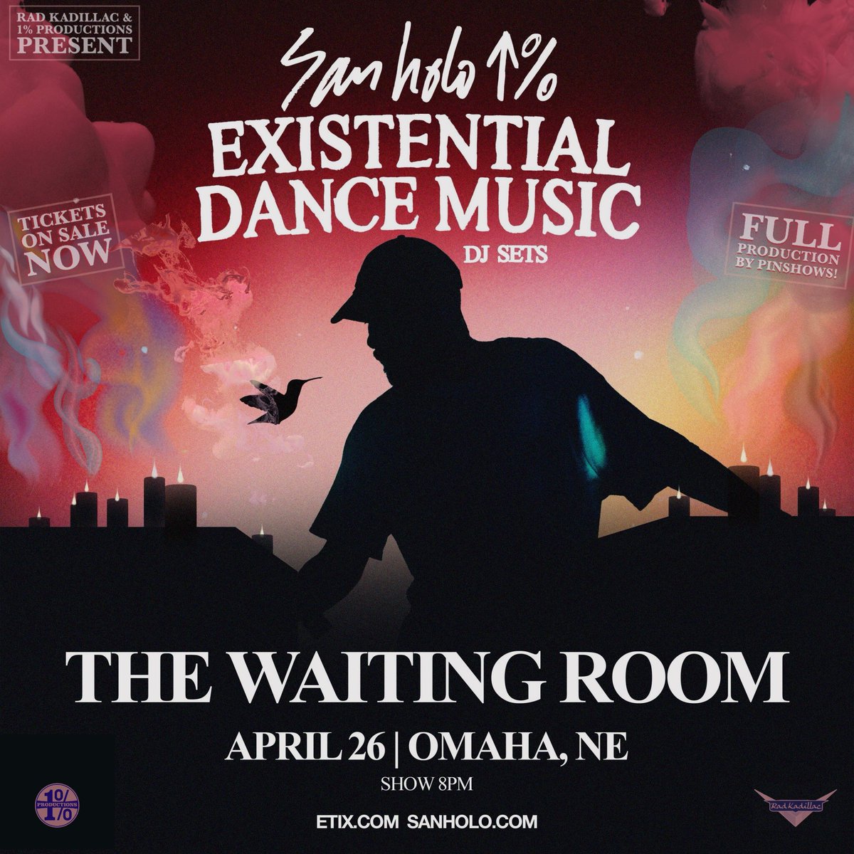 Tickets are 75% sold… if you want to catch <a href="/sanholobeats/">San Holo ↑% ⚠️</a> in an intimate club setting on a Friday night in #Omaha we highly recommend securing your tix now at bit.ly/SanHolOMATix