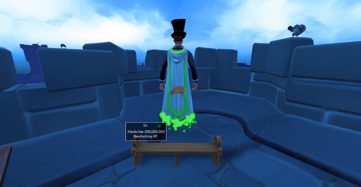 ManksRs's tweet photo. Finished with Benchsitting, cheers for the new skill @RuneScape https://t.co/dSU1Nhg5J8