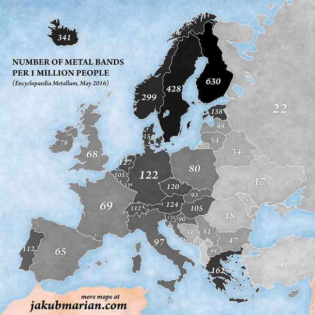 MmmCardboard's tweet photo. @BornLik23266 Yes: What insight do you have into the correlations between the popularity of mëtal with a) Germanics in particular and b) Western Europeans, as defined by the Orthodox/Catholic border? (2nd is 16-bit version of 1st; illustrates boundary strikingly well.) https://t.co/zjiyKB38zs