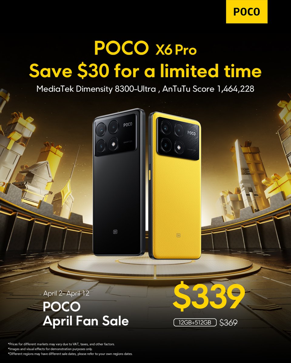 🌍A new SPEED-CIES has occupied the planet! Experience unprecedented performance and surprises with POCO X6 Pro. Check the discount now! #POCOAprilFanSale