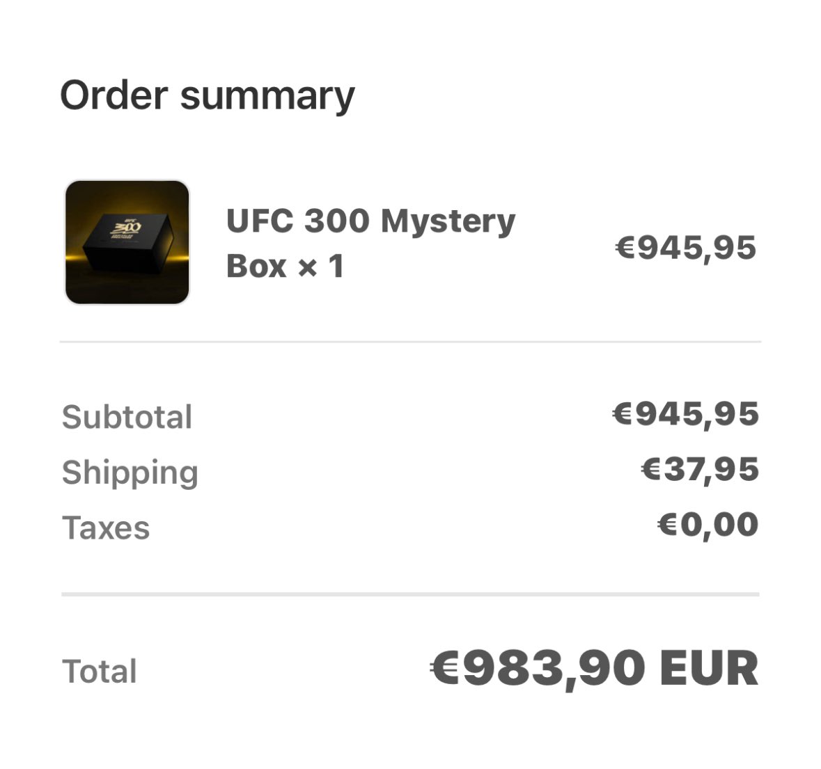 Práve ma spajk namotal na 1000e mystery box ufc 300 … Ak otvorím kľúčenku letim do varov