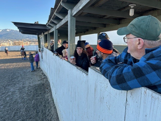 denisepraill's tweet photo. We traded the Easter Bunny for a terrific morning of Spring Training at @hastingsraces today ~ BIG thanks to @HSTRacingClub members &amp; everyone who dropped by &amp; enjoyed coffee &amp; treats at our first @HBPA_BC  'Breakfast with the Horses' for the 2024 season. @horseracing_bc ❤️🏇☀️ https://t.co/DjJuUIBfy3
