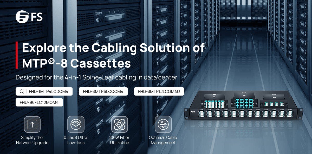 FScom_inc's tweet image. MTP®-8 cassette is ideal for 40G to 10G, 100G to 25G, and 400G to 100G spine-leaf cabling. It can ensure data centers have the most cost-effective and future-proof network with fast data rate upgrades.
 #FSCassette #DataCenter #FSCablingSolution
bit.ly/3TN5kc9