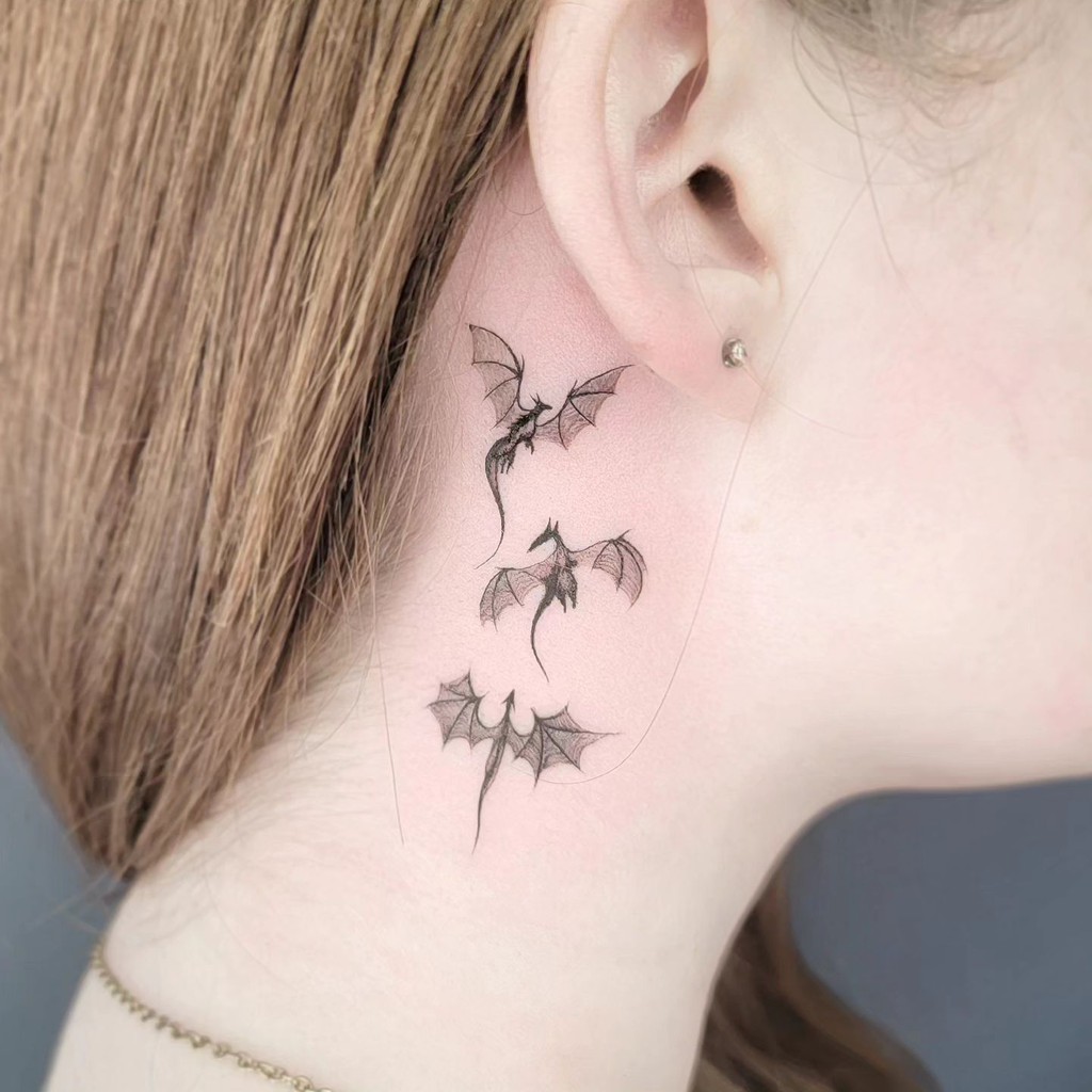 Unique Behind-the-Ear Tattoos for Women