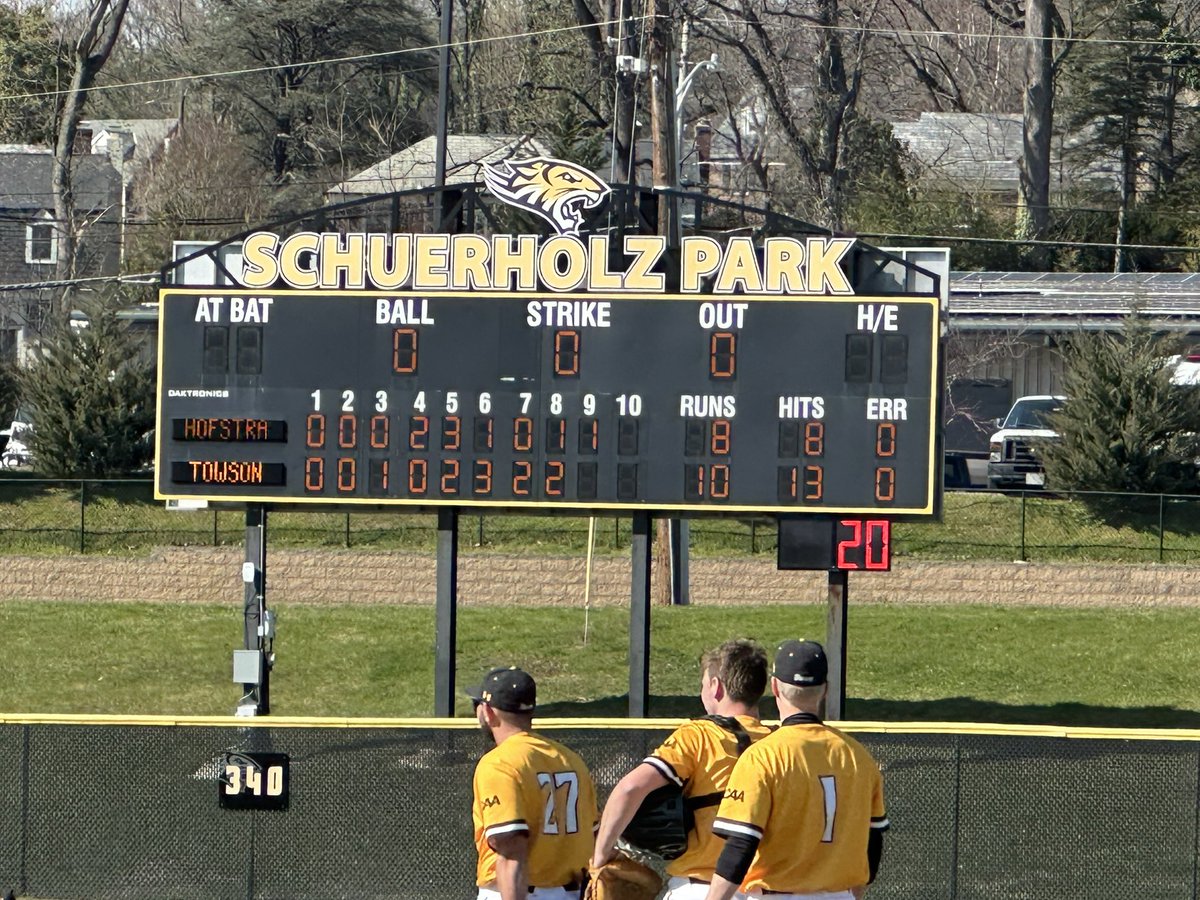 Awesome day at Towson University baseball. Hanging with the team and coaches, throwing out the first pitch and cheering on a Tiger victory on a beautiful spring day. Thanks coach Matt Tyner and a great group of student-athletes. Excellence earned - GOH