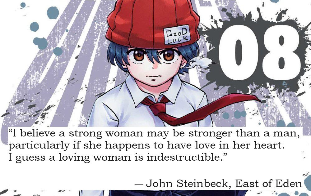 spherael's tweet photo. Day7 - Song/Poem/Quote you associate with UU

Eheheh... No doubt about this.

I chose this quote from my favorite book because it represents well the heroine of UU and her crazy development, but it's dedicated to many other female characters from the series too~

#UUWeek2024 https://t.co/ixSjbo6pKb