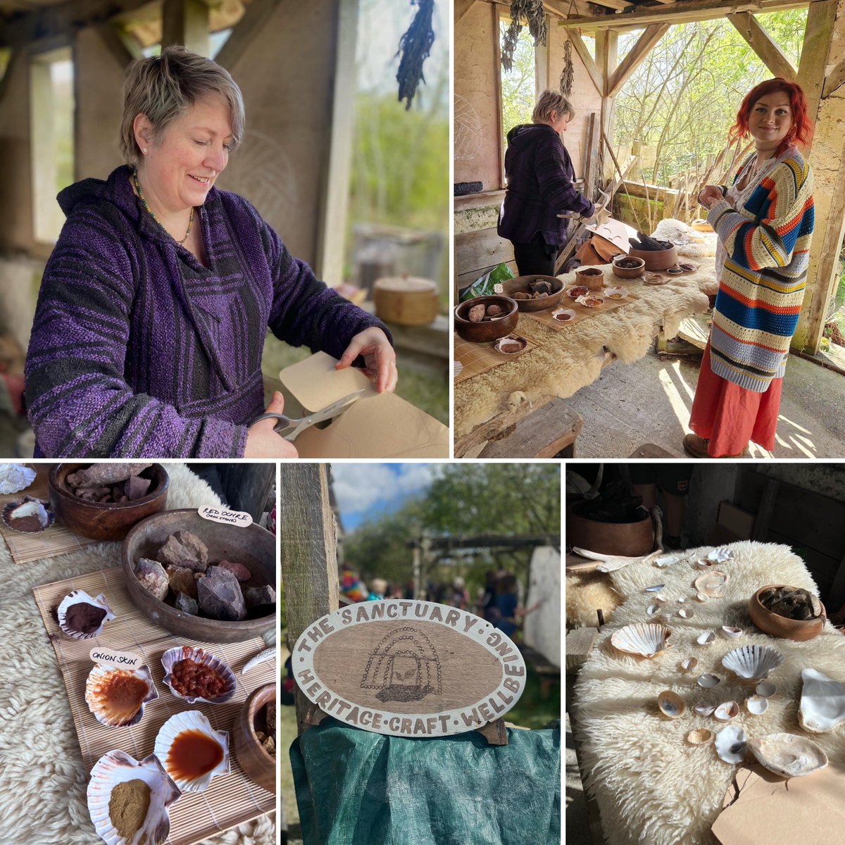 Day 1 @ATCranborne great day supporting Megs and the @th_sanctuary_ On the prehistoric weekend a brilliant activities, reenactors and experimental archaeology 🥰