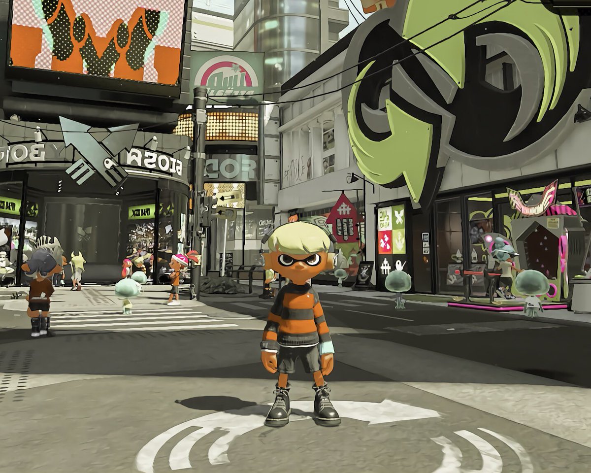 thrnbear's tweet image. let's ink things up a bit 🫧🦑 #splatoon2