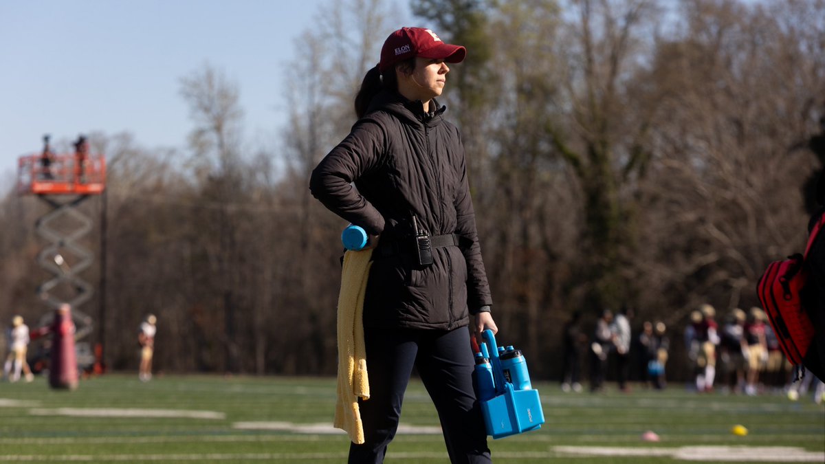 ElonFootball's tweet photo. With National Athletic Training Month coming to a close, we want to take some time to recognize our athletic training staff, Jill, Kristin, Ben and Eric. Thank you for all you’ve done and continue to do for our guys! 

#AED https://t.co/OvxYd061ug