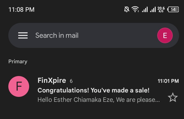 Just tell me why you still feel this business is a scam 😩😩 I literally just made 6sales tonight and I crossed 20sales challenge☺️☺️ I can't stress this enough,there is money in this online space.Thank you @FinXpire for this amazing platform