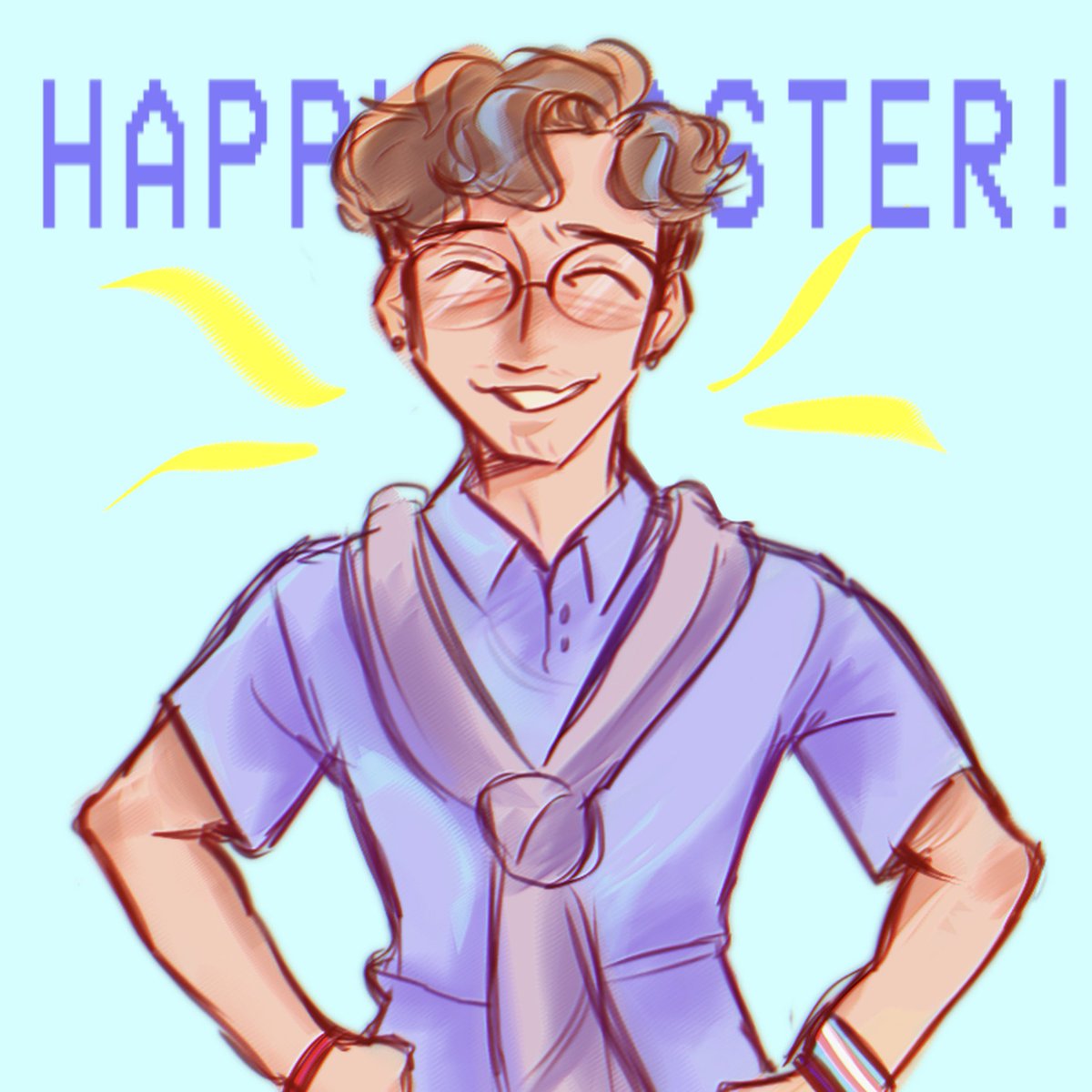 sycagray's tweet photo. Happy Easter! And Trans Visibility Day! 🏳️‍⚧️ 

I just always wanted to Sander Sides fan art for awhile, so I made this. There will be more in the future but here take my favorite sides, Patton.

#SanderSides #SanderSidesFanart #PattonSanders #ThomasSanders @ThomasSanders https://t.co/qJM5LXCfOt