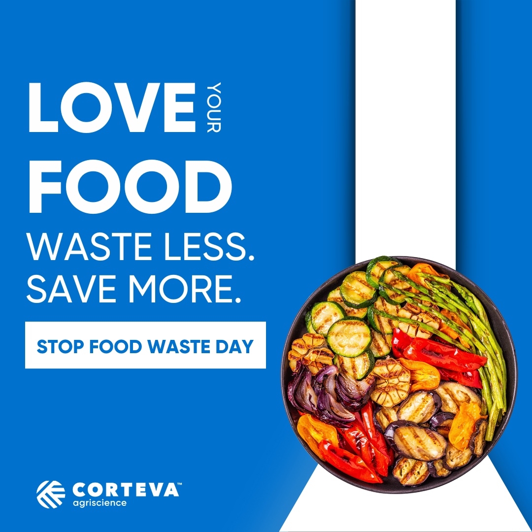 🛑 On #StopFoodWasteDay, @CortevaAME joins the fight against food waste & loss. We're committed to working with farmers, partners & communities to reduce waste at every stage of the supply chain. Join us in making a difference for a sustainable future! #CortevaAME