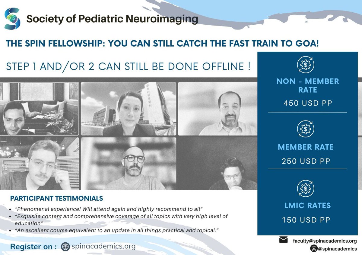 If you want to learn the basics to advanced of Pediatric Neuroradiology, avail this well-curated updated library of lectures @spinacademics . Learners completing both sets will soon be sent an MCQ paper to test themselves and consolidate their learning. Keep it up!