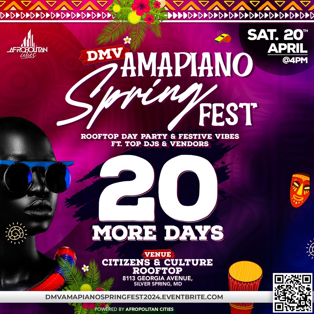 20 more days DMV!! Did you get your ticket yet? - AmapianoDayFest.com