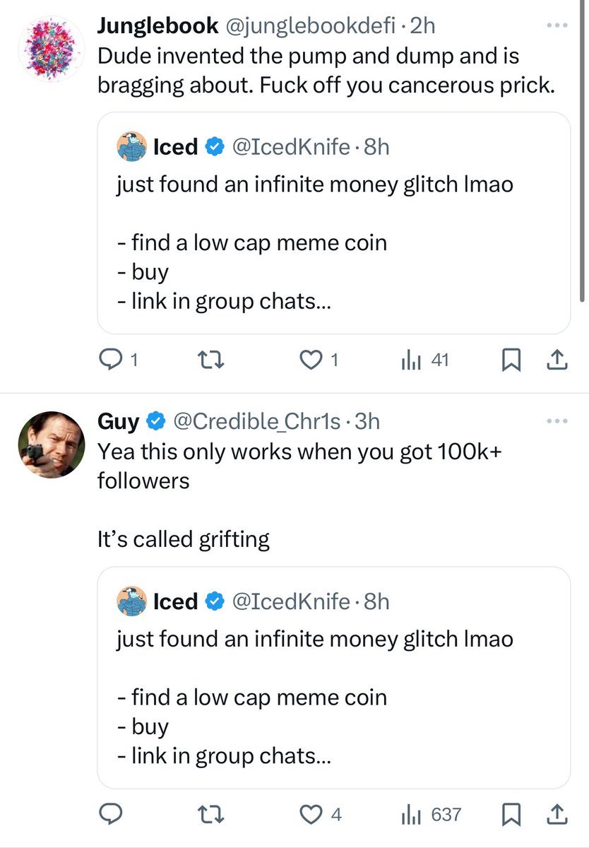 IcedKnife's tweet photo. damn bro retail really is here

2 months ago everyone would’ve laughed and detected the obvious sarcasm

now they’re cooking me in replies 😭😭 https://t.co/yVN7fMHeGI