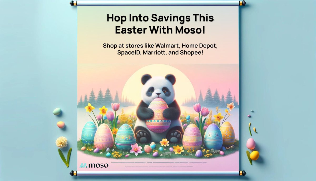 Easter's here and it's time to fill your digital basket using Moso! 🐣 Earn crypto back on your shopping and make this holiday extra rewarding.