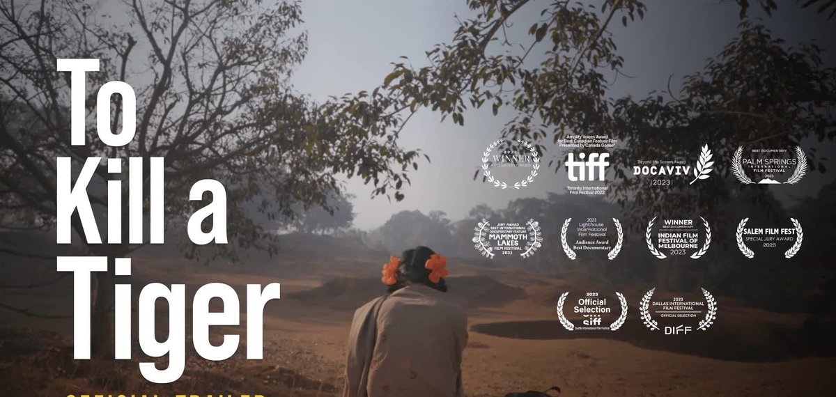 #To_Kill_a_Tiger" is a gripping documentary that deserved its Oscar nomination! Dive into the heart-wrenching journey of a rural Indian family grappling with a devastating crime. Through intimate interviews and powerful cinematography, it sheds light on societal issues.#Netflix