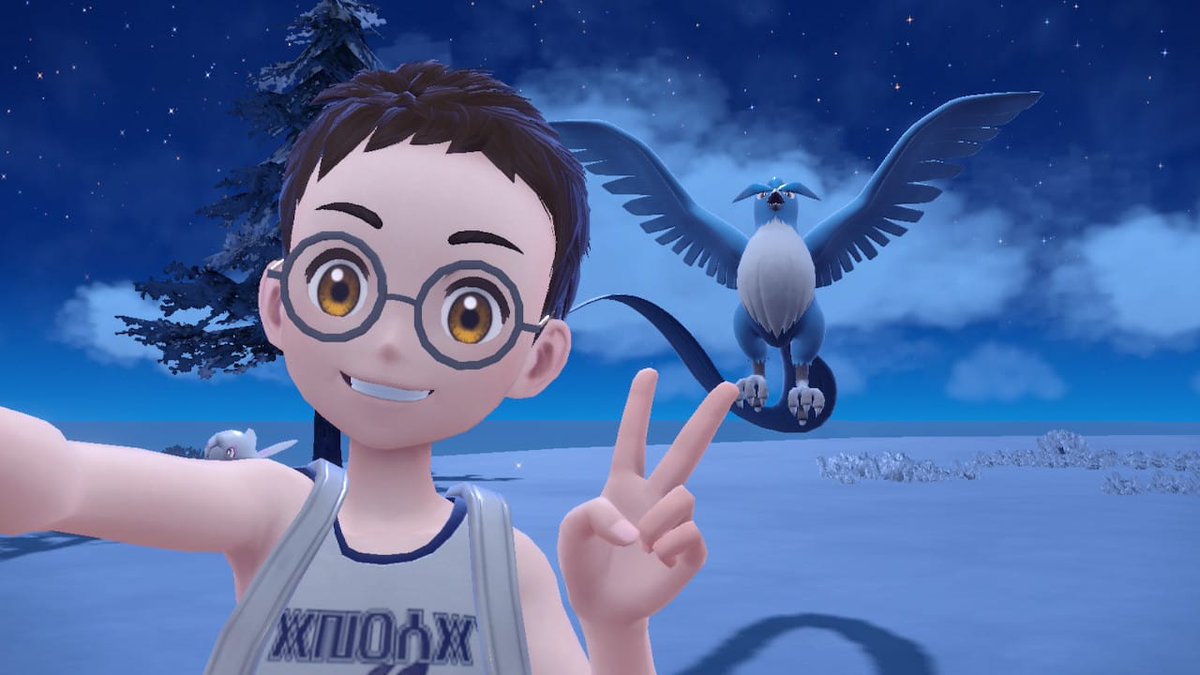 educesarcp's tweet photo. meu marido jogando pokemon violet e antes de capturar os pokemons lendários ele tira uma selfie com eles kkkkk 😍😍😍 https://t.co/kfdqIge4nK