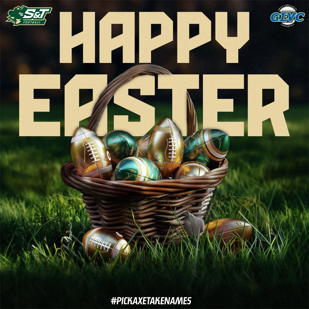 Happy Easter from our S&T Football family to yours! ⛏️ #PickAxeTakeNames | #MinerPride