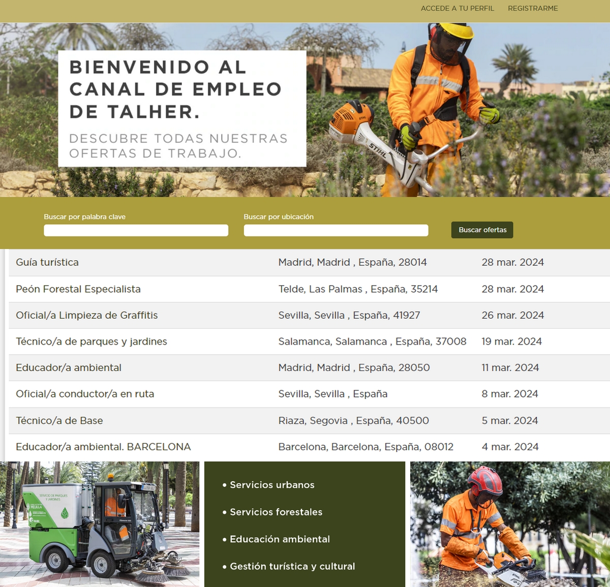 Talher_'s tweet photo. ¿Sabías que publicamos en nuestro portal de #empleo las ofertas para incorporar profesionales forestales, de #jardinería, servicios urbanos, #educaciónambiental, gestión turística y cultural?

Si te interesa, regístrate, sube tu CV y crea una alerta en: https://t.co/wnD2oQNffZ https://t.co/51dZ4cUOUp
