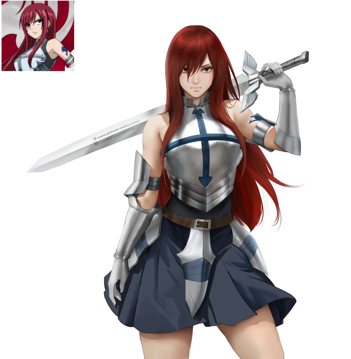 Erza Scarlet ♥️ #FairyTail, image size:1173x1200