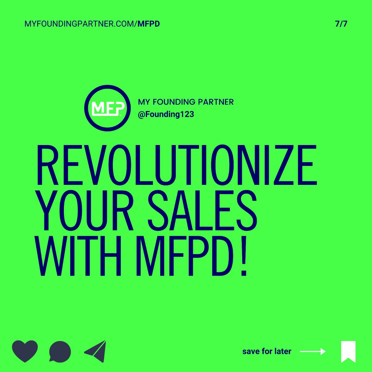 Boost sales across all channels with MFPD.

Leverage online stores, trade shows, and social media for growth. 🛒📈

#EcommerceGrowth #SalesChannels #OnlineStoreOptimization #MFP #BeAFounder