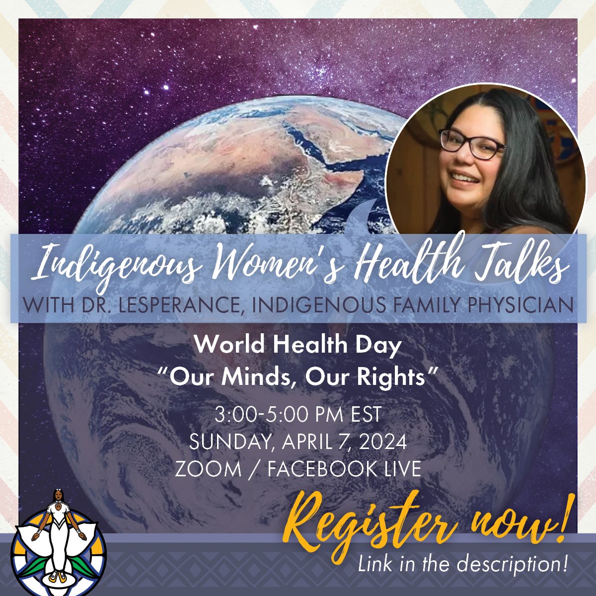 This month's theme: World Health Day 'Our Minds, Our Rights' 3-5pm EST, Sun. Apr. 7 on Zoom / Facebook Live Register now: us02web.zoom.us/meeting/regist…