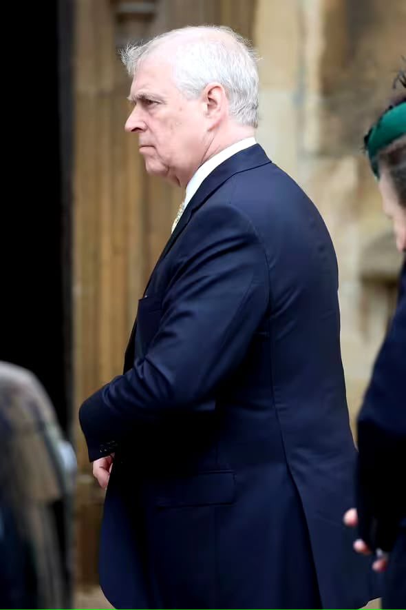 Prince Andrew pictured here attending church with his brother King Charles. Maybe they went to Pizza Express afterwards?