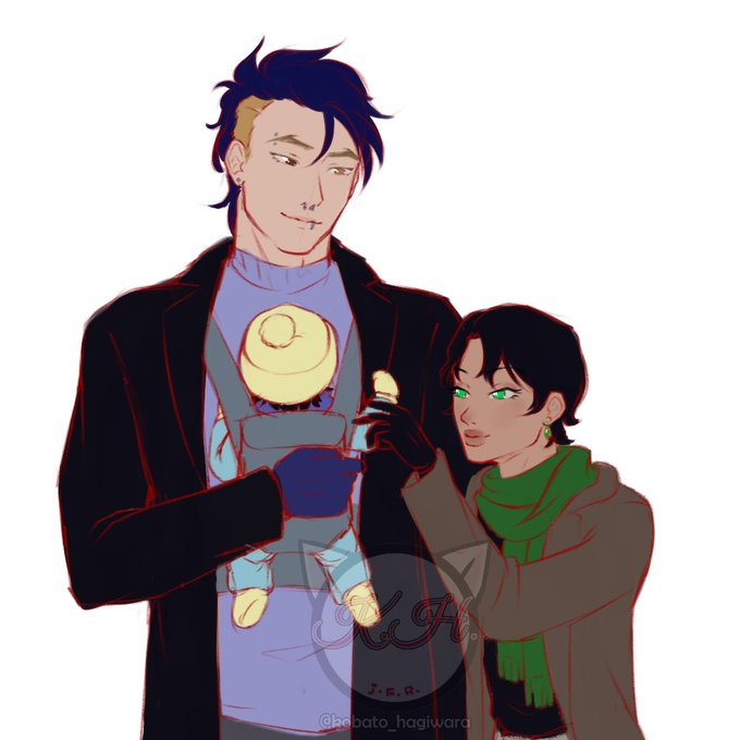 Kobatin_H's tweet photo. Filho(a) do Mark e do Lyam, ainda não escolhi o nome e se vai ser menino ou menina #omegaverse #yaoi #bl #yaoiart #baby https://t.co/hl7OTB5WK4