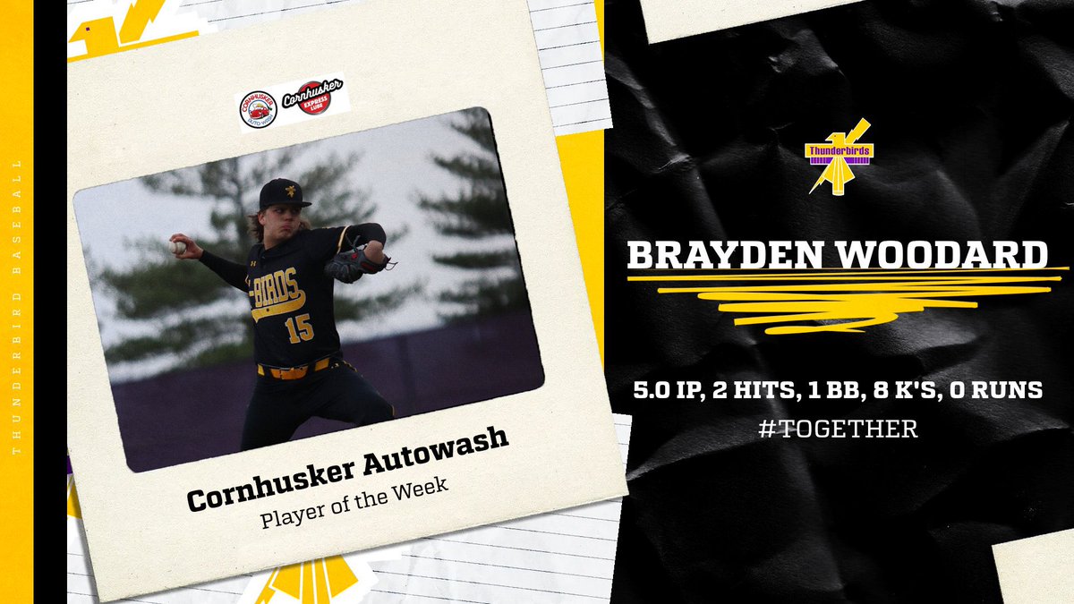 T_BIRDSBASEBALL's tweet photo. Congratulations to Brayden Woodard, Dawson Steele &amp; Clyde Sheard on being named our Cornhusker Auto Wash Players of the Week! @TbirdEMPIRE @BW_JV_Baseball @BWestReserves @huskerautowash #TOGETHER #TBIRDSBASEBALL #CAW https://t.co/MylK1XxbOu
