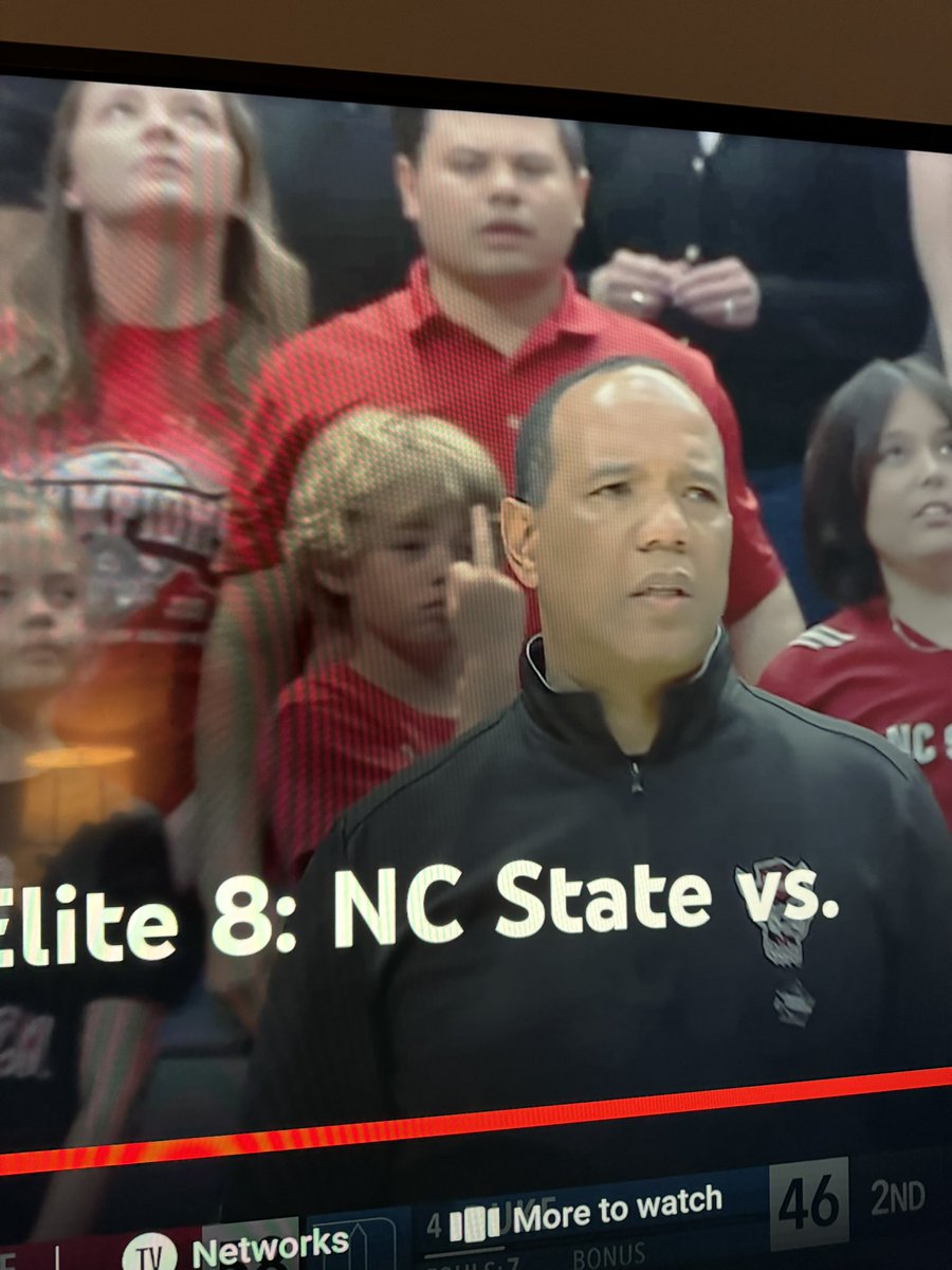 Whose kid is this? #EliteEight #duke #ncstate
