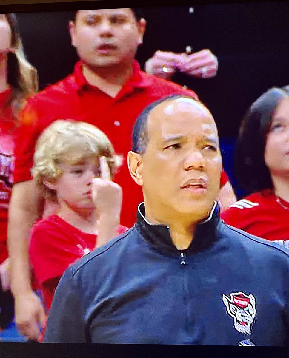 I think the NC State kid did not agree with the ref’s call
