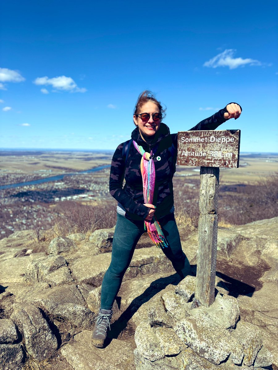 Wishing all who celebrate a Happy Easter from high up in the Quebec mountains! #hiking #HappyEasterSunday #EasterWeekend