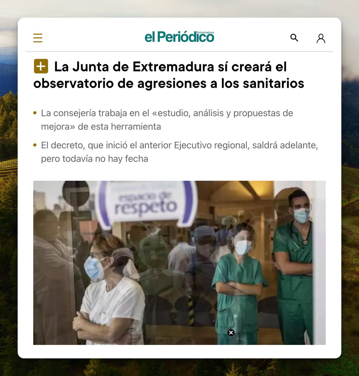 ¡Detectado un nuevo positivo por observadoritis!

Hoy mismo la Junta de Extremadura ha ratificado la luz verde a un nuevo observatorio de agresiones a sanitarios. Rebuscando en nuestro catálogo observatoriospublicos.es y en la hemeroteca encontramos que es al menos el séptimo