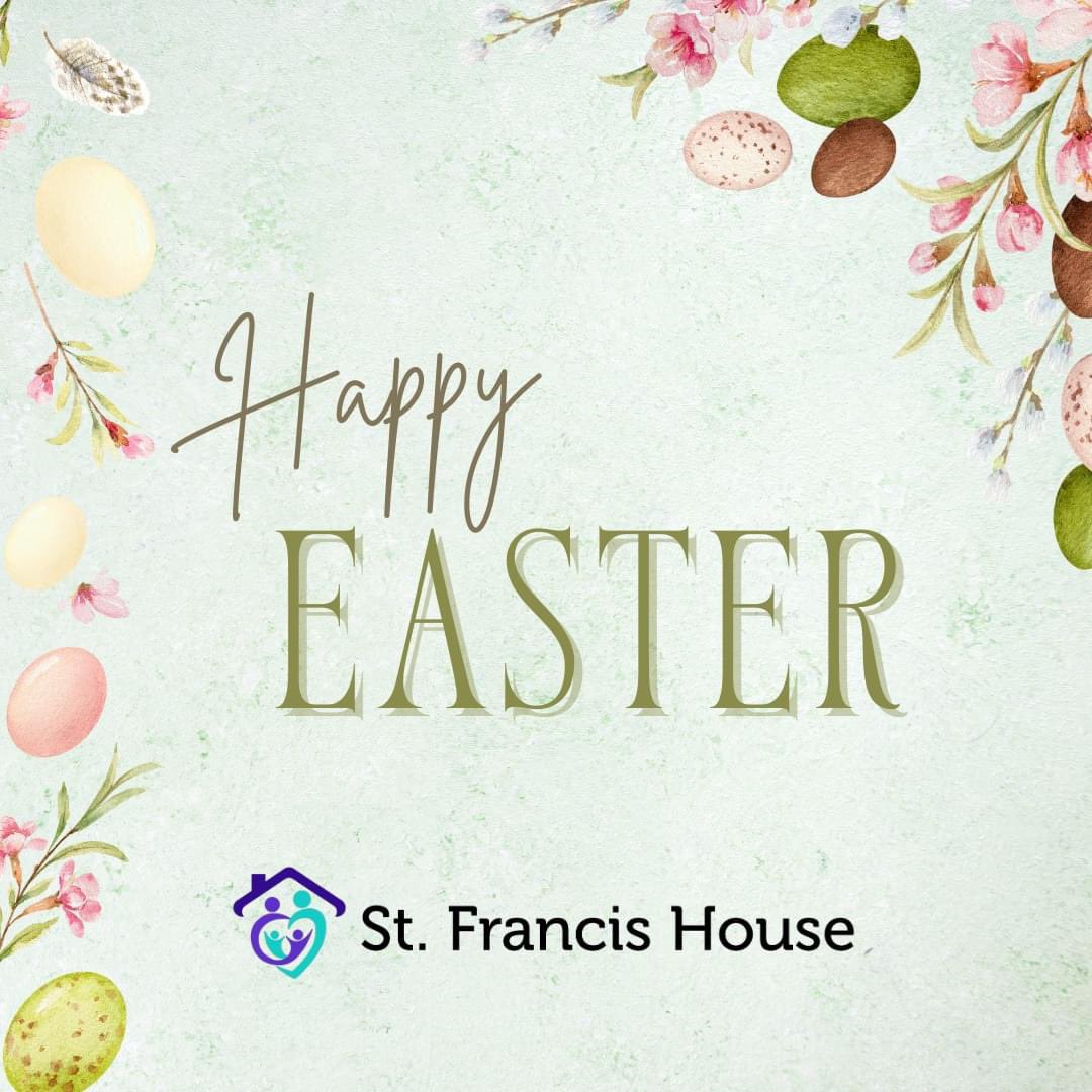 #HappyEaster from the team at St. Francis House! 🐣💜
