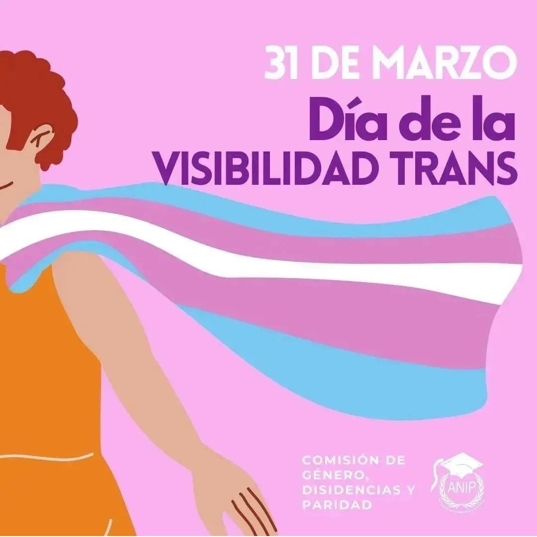 Genero_ANIP's tweet photo. ✨✨ Hoy desde @Genero_ANIP conmemoramos el #DiaDeLaVisibilidadTrans 😍🌈🌈🏳️‍🌈🏳️‍🌈 https://t.co/xvA9va6fOl
