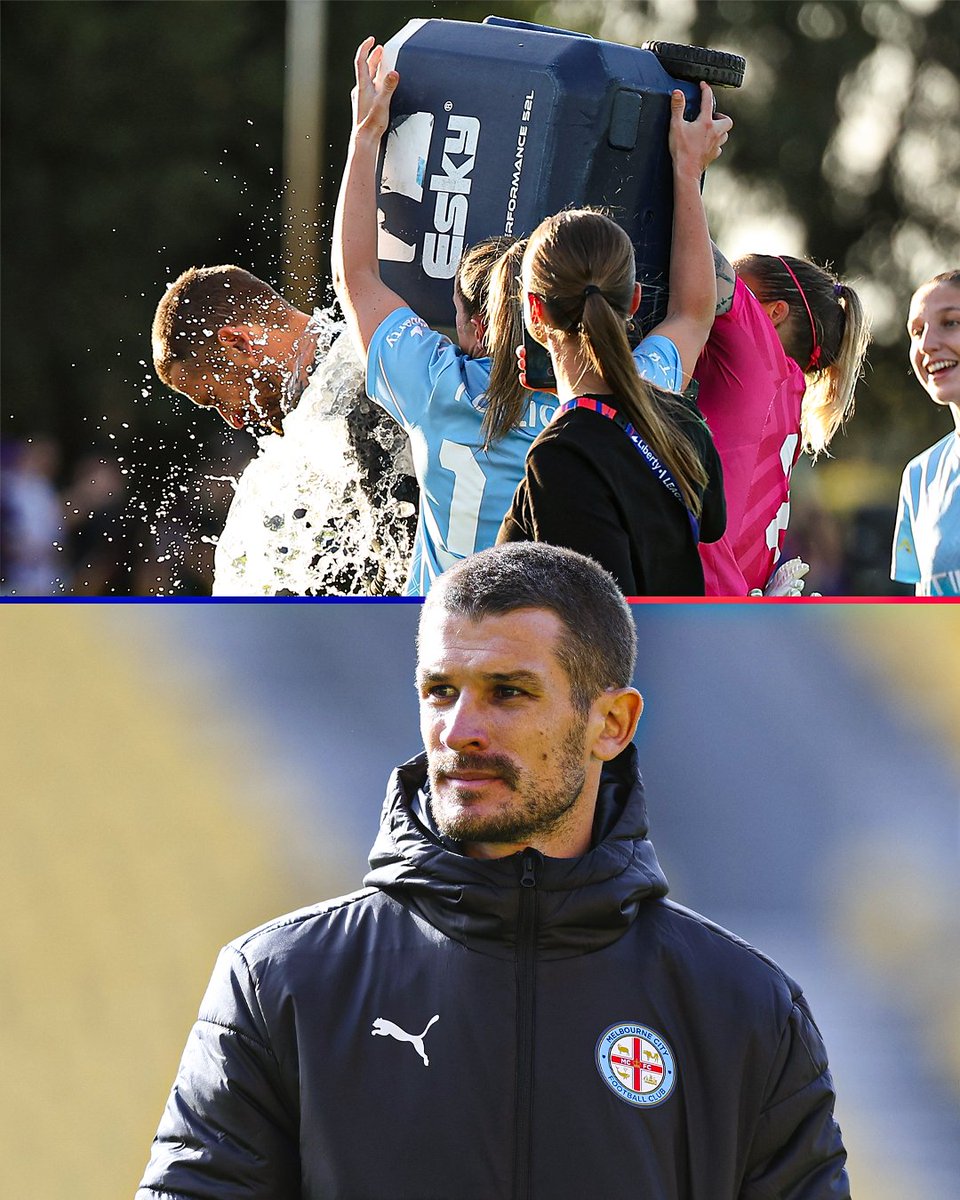 A Liberty A-League Premiership coach at 𝟯𝟲 𝘆𝗲𝗮𝗿𝘀 𝗼𝗳 𝗮𝗴𝗲 👏 Dario Vidosic, take a bow! Dario took the reigns from his father Rado mid-way through last season. Now, he’s followed in his Dad’s footsteps: A Liberty A-League Premier in his first full season as a Head