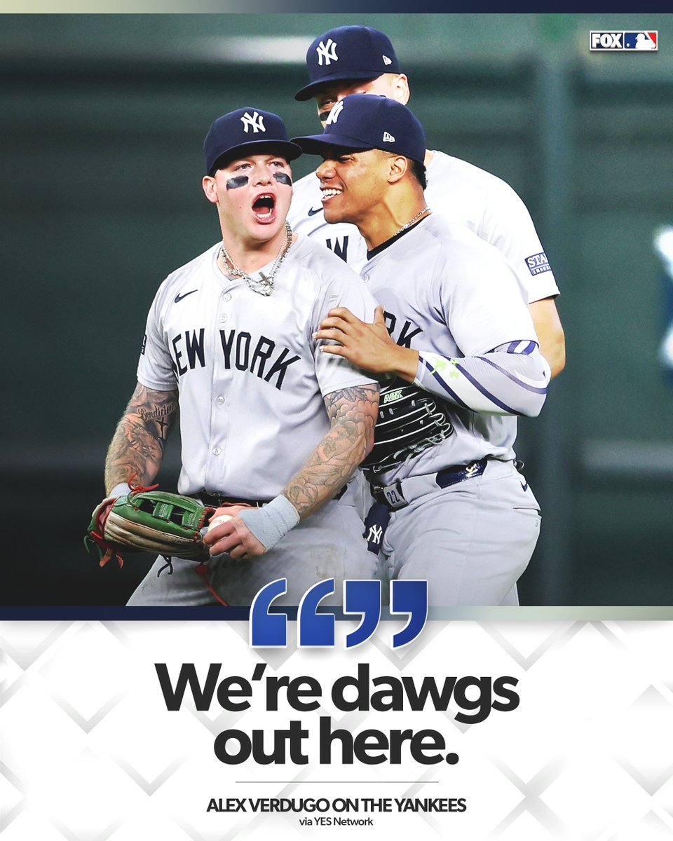 The Yankees got that dawg in them 🐶

(via <a href="/YESNetwork/">YES Network</a>)